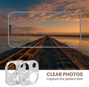 img 1 attached to Улучшите свой iPhone 14 Plus с помощью блестящего металлического протектора Goton и крышки объектива камеры серебристого цвета — без стекла!
