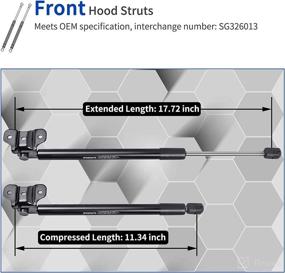 img 2 attached to 2-Pack Hood Lift Supports for Honda Accord 🔧 2003-2007 - OTUAYAUTO Front Hood Struts - OEM # SG326013