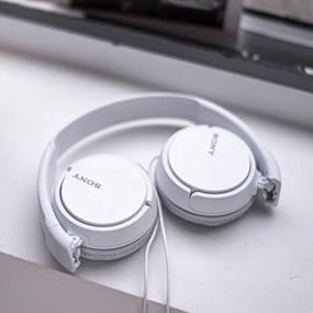 img 1 attached to 🎧 SONY Over On Ear Best Stereo Extra Bass Portable Headphones Headset (White) for Apple iPhone iPod / Samsung Galaxy / mp3 Player / 3.5mm Jack Plug Cell Phone
