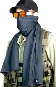 img 3 attached to 🔥 Ultimate Protection Kevlar Scarf: Soft, Breathable, &amp; Highly Durable. BALLISTIC SCARF Slash &amp; Fire-Resistant, &amp; 6x Stronger than Cotton. Tactical EDC Shemagh Head Wrap Face Mask Covering, Warm Military Bandana with Enhanced SEO