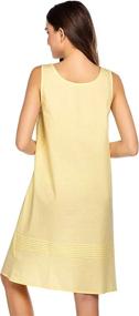 img 1 attached to Hotouch Womens Cotton Sleeveless Nightgown Women's Clothing ~ Lingerie, Sleep & Lounge
