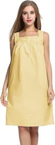 img 4 attached to Hotouch Womens Cotton Sleeveless Nightgown Women's Clothing ~ Lingerie, Sleep & Lounge