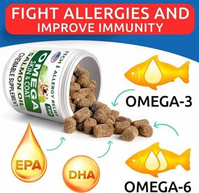 img 1 attached to 🐶 Bark&amp;Spark Omega 3 for Dogs: Fish Oil Treats for Dog Shedding, Skin Allergy Relief, Hot Spots Treatment, Joint Health, and Coat Supplement