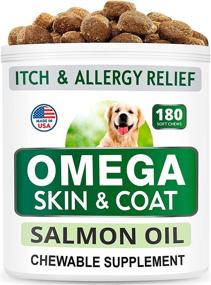 img 4 attached to 🐶 Bark&amp;Spark Omega 3 for Dogs: Fish Oil Treats for Dog Shedding, Skin Allergy Relief, Hot Spots Treatment, Joint Health, and Coat Supplement