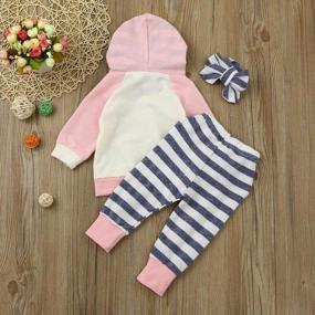 img 1 attached to Unisex Baby Hooded Sweatsuit With Long Sleeve Top And Pants - Perfect Outfit Set For Infants