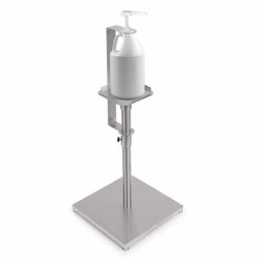 img 4 attached to Adjustable Stainless Steel Hand Sanitizer Stand With Maximum Height Of 52 Inches - Ideal For Commercial Use