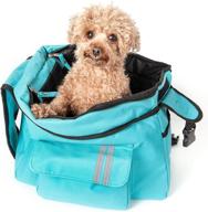 👜 over-the-shoulder fashion designer collapsible travel pet dog carrier - pet life, light blue, one size logo