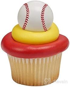 img 1 attached to 🧁 Enhance Your Cupcakes with DECOPAC 3D Baseball Cupcake Rings - Set of 24