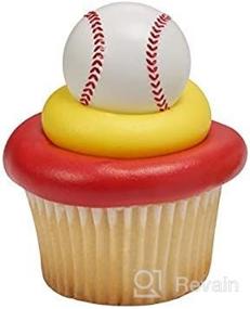 img 2 attached to 🧁 Enhance Your Cupcakes with DECOPAC 3D Baseball Cupcake Rings - Set of 24