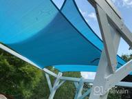 img 1 attached to Amgo 10' X 13' Rectangle Sun Shade Sail Canopy For Commercial And Residential Use With 95% UV Blockage And 5-Year Warranty review by Derek Evans