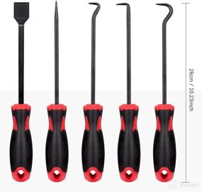 img 2 attached to 9Pcs Precision Hook Set with Magnetic Telescoping Tool Kit – Ideal for Automotive and Electronic Applications – Perfect Gasket Scraper, Hose Removal, Puller Hook Combo