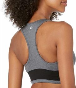 img 2 attached to Women'S Medium Impact Longline Sports Bra With Cups, Built-In Bra Support, Amazon Exclusive