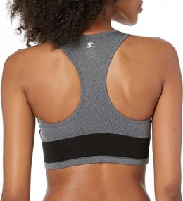 img 3 attached to Women'S Medium Impact Longline Sports Bra With Cups, Built-In Bra Support, Amazon Exclusive