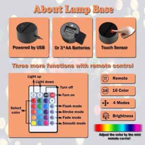 img 1 attached to 🌙 LOUHH Stitch Night Light: Intelligent Remote Control 3D Stitch Lamp - Perfect Christmas Gifts for Children's Room Decoration and Holiday