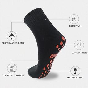img 2 attached to Non-Slip Grip Socks For Hospital, Yoga, Pilates - Set Of 5 Pairs For Men And Women By NOVAYARD