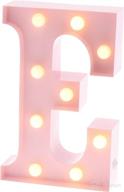 🎀 barnyard designs metal marquee letter e: light up your space with a 9” baby pink nursery initial for home and events логотип