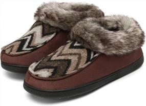 img 4 attached to Stay Cozy In Style: Mishansha Women'S Memory Foam Moccasin Slippers With Fleece Lining And Anti-Skid Rubber Sole