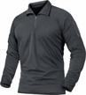 men's tactical combat polo shirts - long sleeve military pullover for outdoor activities by crysully logo