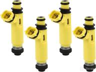 🔧 uxcell 4pcs plastic fuel injector nozzle 195500-4450 n3h3-13-250a for mazda rx-8 2004-2009 1.3l manual transmission - new model logo