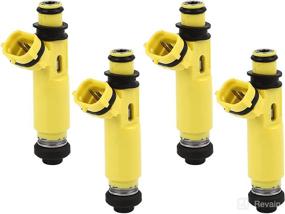 img 4 attached to 🔧 UXcell 4pcs Plastic Fuel Injector Nozzle 195500-4450 N3H3-13-250A for Mazda RX-8 2004-2009 1.3L Manual Transmission - New Model