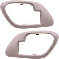 brock replacement inner tan door handle trim bezels - compatible with pickup escalade tahoe suburban yukon логотип