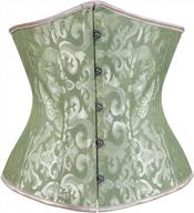 frawirshau women's lace-up underbust waist trainer corset - boned for perfect posture and hourglass shape. логотип