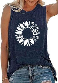img 3 attached to Sunflower Graphic Sleeveless Summer Workout Dogs