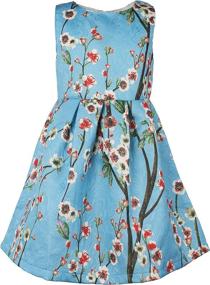 img 3 attached to Beautiful Flower Pattern Dresses For Girls' Special Occasions - Ipuang