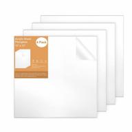 gartful's pack of 4 clear acrylic sheets for diy art & home decor - 12"x12"x 0.12" thickness logo