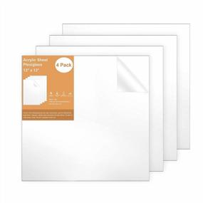 img 4 attached to Gartful'S Pack Of 4 Clear Acrylic Sheets For DIY Art & Home Decor - 12"X12"X 0.12" Thickness