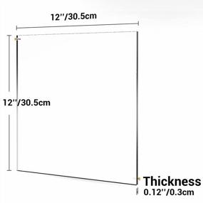 img 3 attached to Gartful'S Pack Of 4 Clear Acrylic Sheets For DIY Art & Home Decor - 12"X12"X 0.12" Thickness