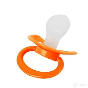 img 2 attached to 🍭 Adult Pacifier Candy: Cute Baby Pacifiers in Orange - A Sweet Treat for Fun and Relaxation