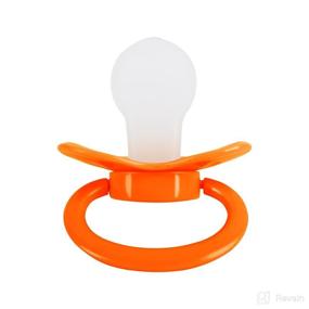 img 3 attached to 🍭 Adult Pacifier Candy: Cute Baby Pacifiers in Orange - A Sweet Treat for Fun and Relaxation