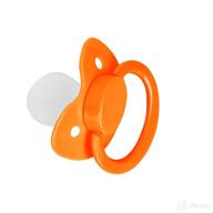 🍭 adult pacifier candy: cute baby pacifiers in orange - a sweet treat for fun and relaxation logo