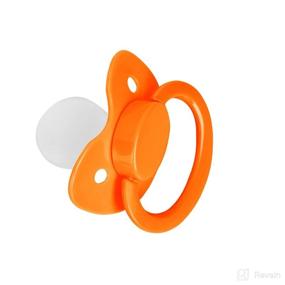 img 4 attached to 🍭 Adult Pacifier Candy: Cute Baby Pacifiers in Orange - A Sweet Treat for Fun and Relaxation