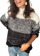 stay cozy and chic with acelitt's women's long sleeve crewneck knit pullover sweater, available in multiple sizes логотип