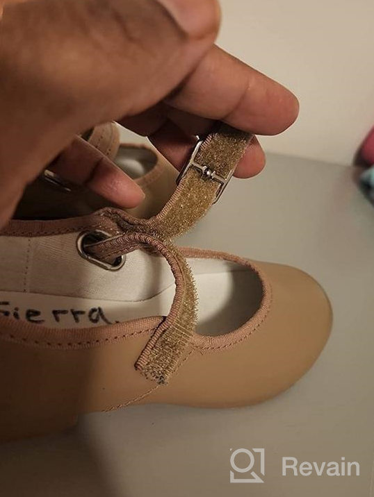 img 1 attached to Capezio Girls 3800 Mary Jane Tap Shoe in Caramel - Size 11.5 M Toddlers review by Teresa Brady