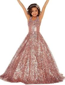 img 4 attached to Gzcdress Sequins Toddler Pageant Dresses Girls' Clothing : Dresses