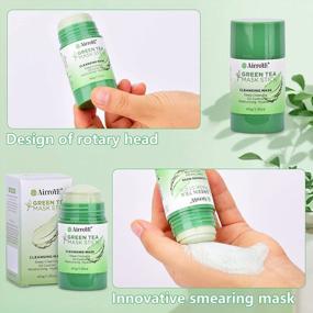 img 1 attached to AirroYE Green Tea Stick Mask - Deep Cleansing, Oil Control And Hydrating - Effective For All Skin Types - Green Tea Cleansing Mask For Moisturized And Refreshed Skin