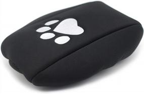 img 1 attached to Jeep Renegade Armrest Pad Center Console Cover (2015-2018) - Heavy Duty Neoprene With Dog Paw Logo Embroidered