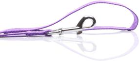 img 1 attached to 🐾 High-Quality and Long-Lasting Nylon Dog Leash - 4ft, 5ft, or 6ft Length | Perfect for Walking and Training Medium to Large Dogs | 1 Inch Width | Vibrant Purple Color