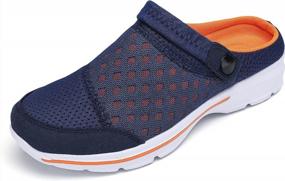 img 3 attached to INMINPIN Breathable Outdoor Walking Men's Sandals: Comfortable Shoes and stylish Mules & Clogs