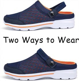 img 2 attached to INMINPIN Breathable Outdoor Walking Men's Sandals: Comfortable Shoes and stylish Mules & Clogs