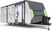 eluto 16' - 18' travel trailer rv cover: 7-layer protection, windproof丨waterproof丨breathable & anti-tear with 4 tire covers & 2 straps logo