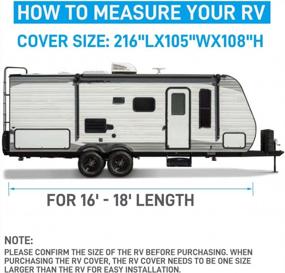img 2 attached to ELUTO 16' - 18' Travel Trailer RV Cover: 7-Layer Protection, Windproof丨Waterproof丨Breathable & Anti-Tear With 4 Tire Covers & 2 Straps
