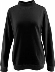 img 1 attached to Stay Comfortable And Casual With Minclouse'S Long Sleeved Mock Turtleneck Sweatshirt - Perfect For Daily Wear
