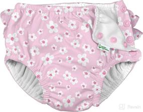 img 1 attached to 👶 Baby-Girls Ruffle Snap Reusable Swim Diaper by i.play