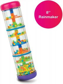 img 3 attached to Edushape Halilit Rainmaker - 8 Inch Sensory Developmental Rainstick For Babies, Toddlers, And Kids - Educational Musical Instrument And Rhythm Shaker Toy