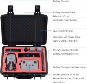 img 3 attached to DJI Mavic Air 2 2S Fly More Combo Smart Controller Waterproof Hard Carrying Case Storage Suitcase Protective Travel Box