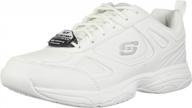 👟 ultimate comfort and style: skechers work men's dighton black shoes logo